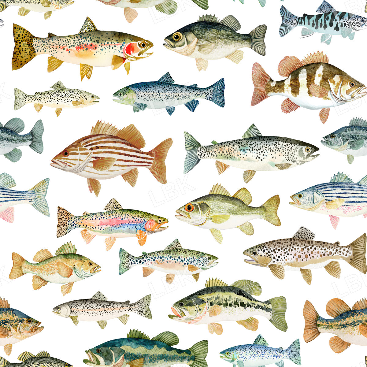 Watercolor Fish Creek