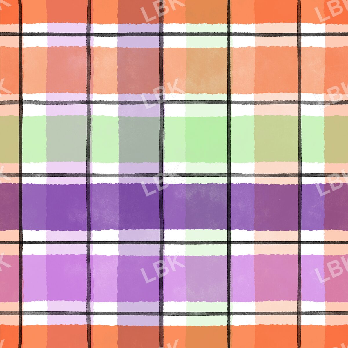 Bright halloween plaid