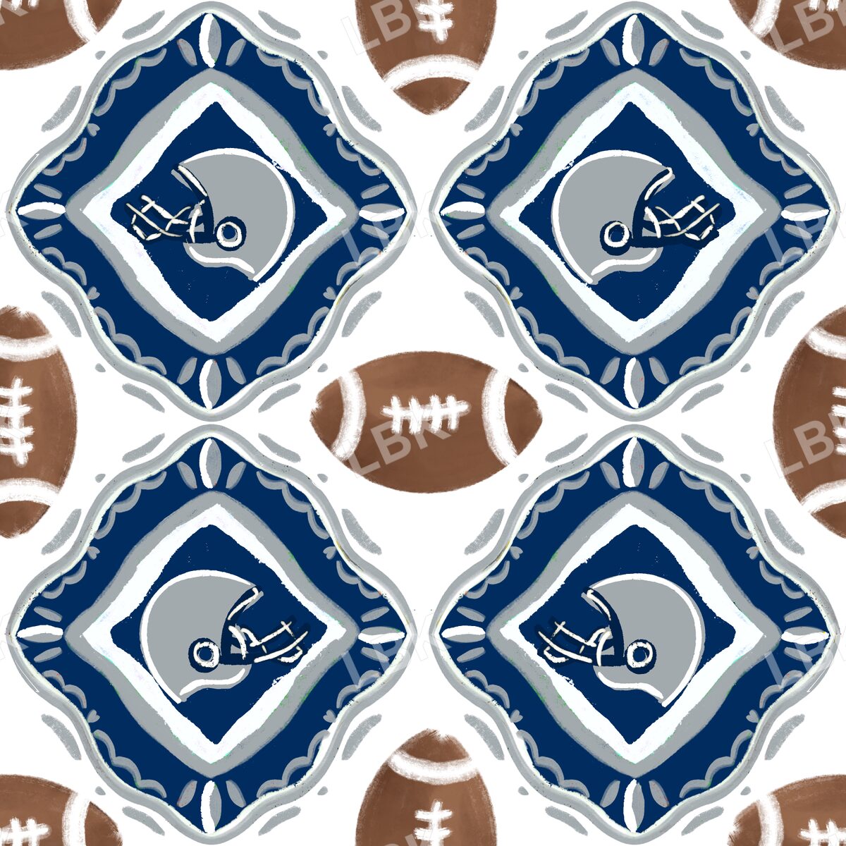 Indianapolis team football tiles white