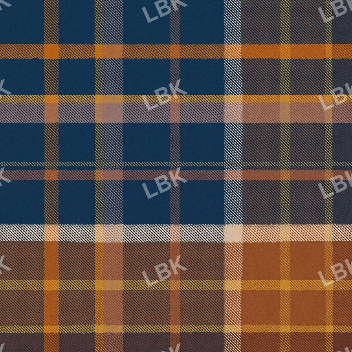 Papas plaid navy orange mix