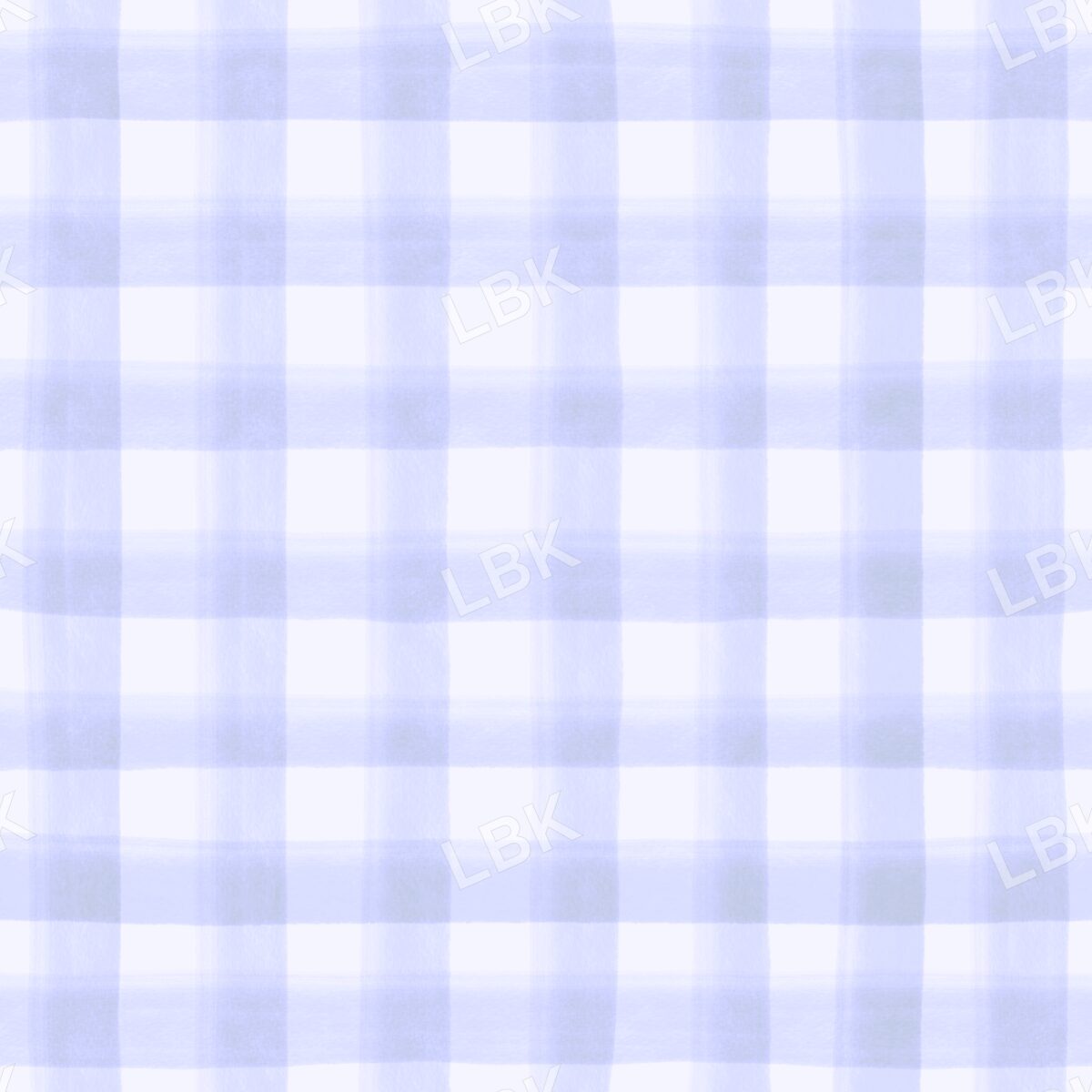 Watercolor gingham periwinkle purple