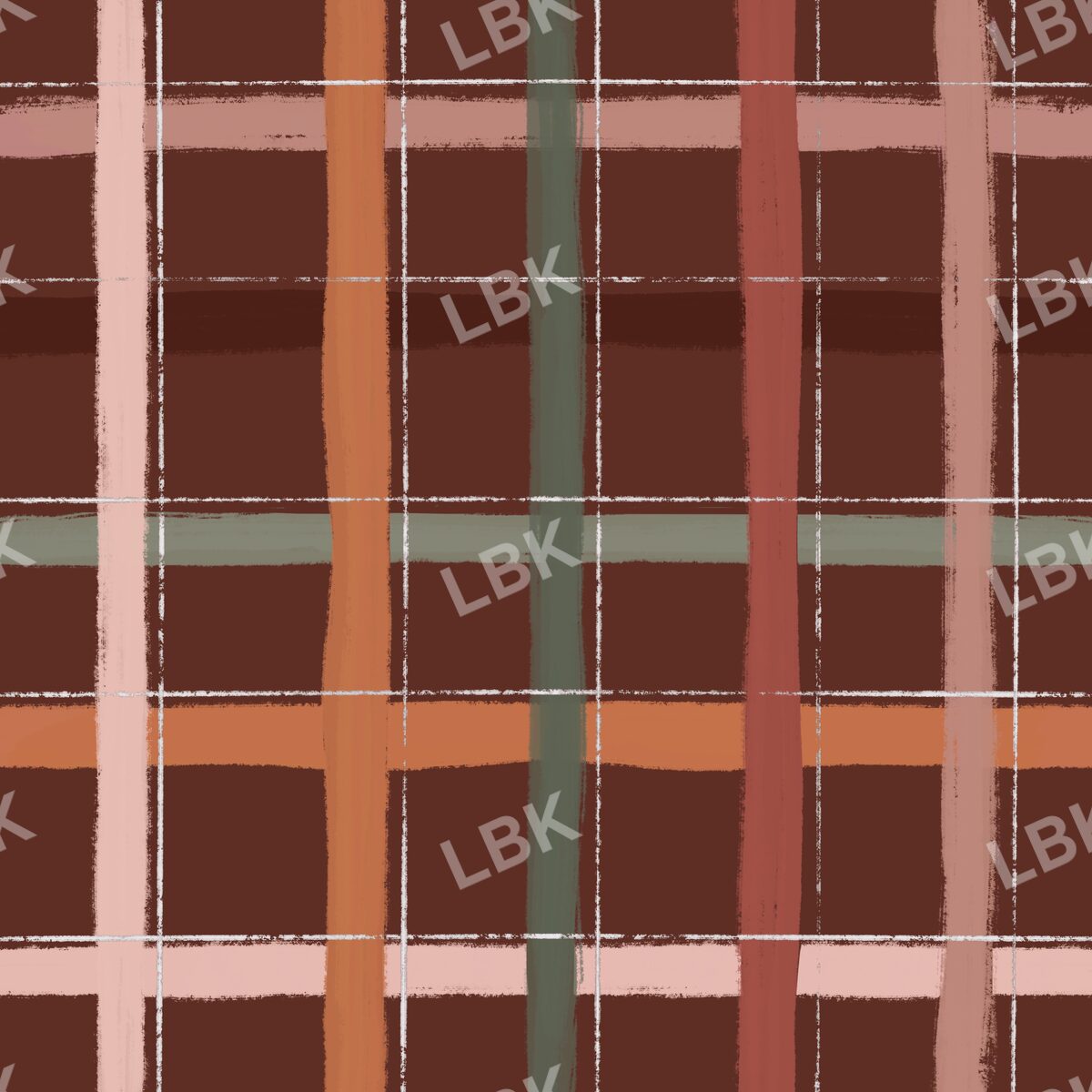 Raisin autumn plaid multicolored