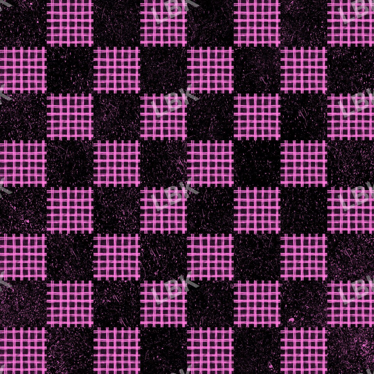 Spooky check pink