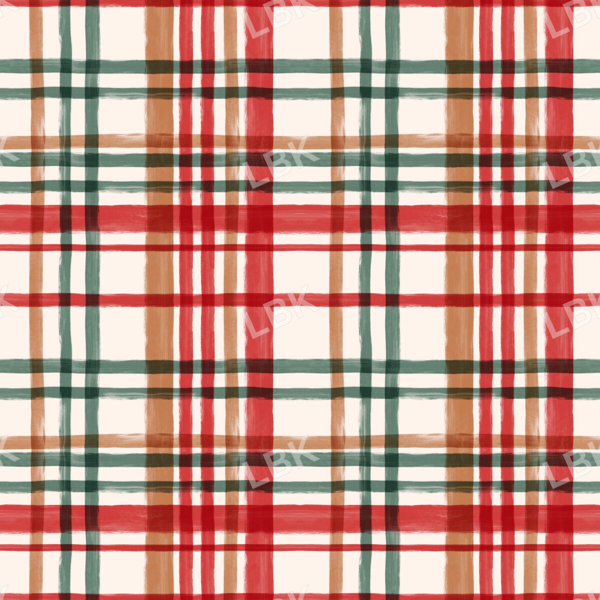 GingerbreadPlaid8x8