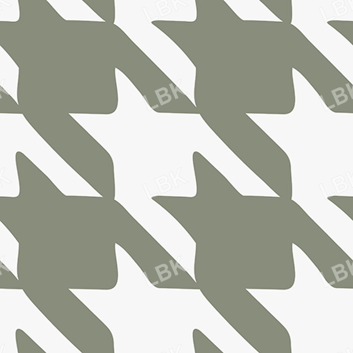 Wild Love Houndstooth Green