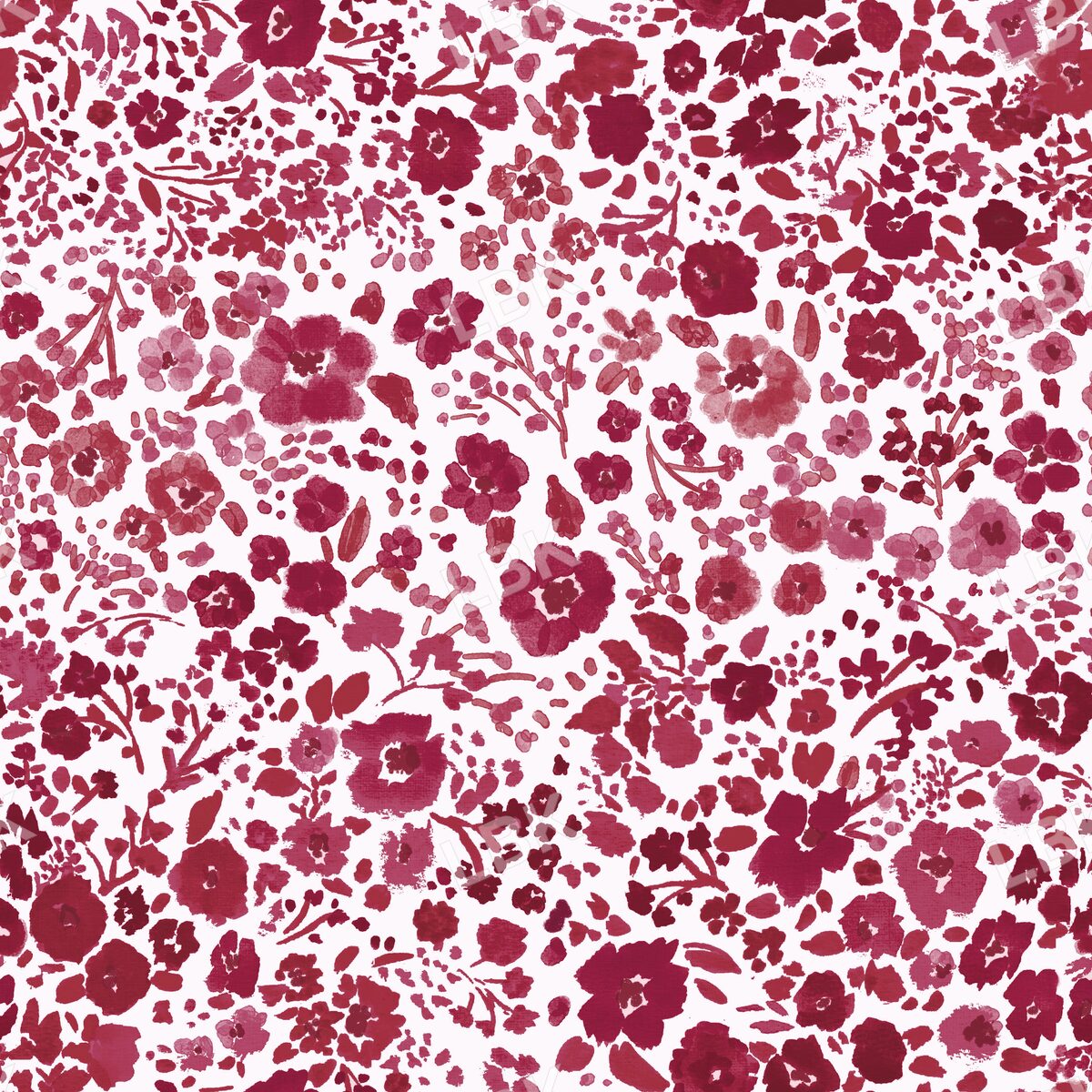 Color Pop floral apple red