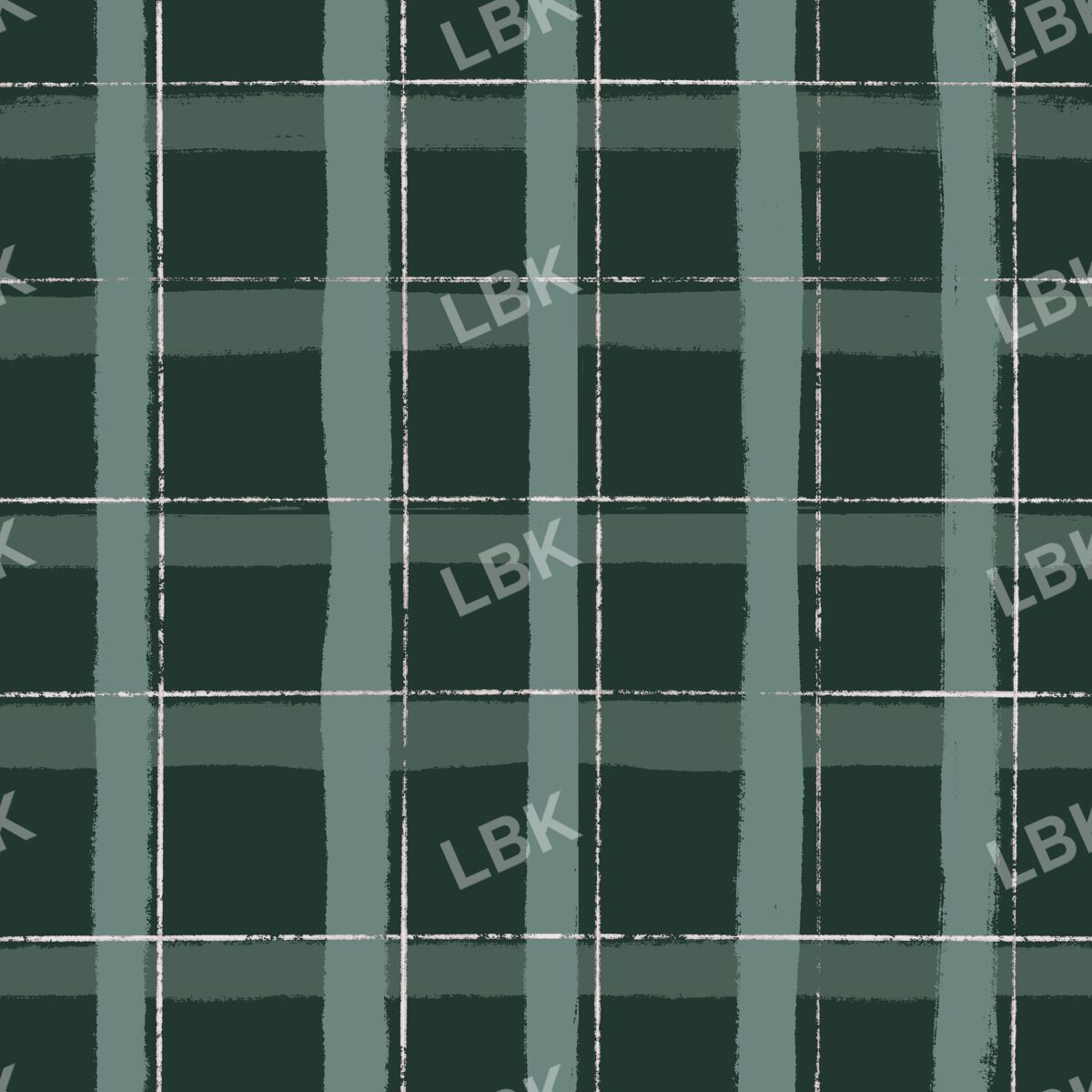 Dark green and sage plaid