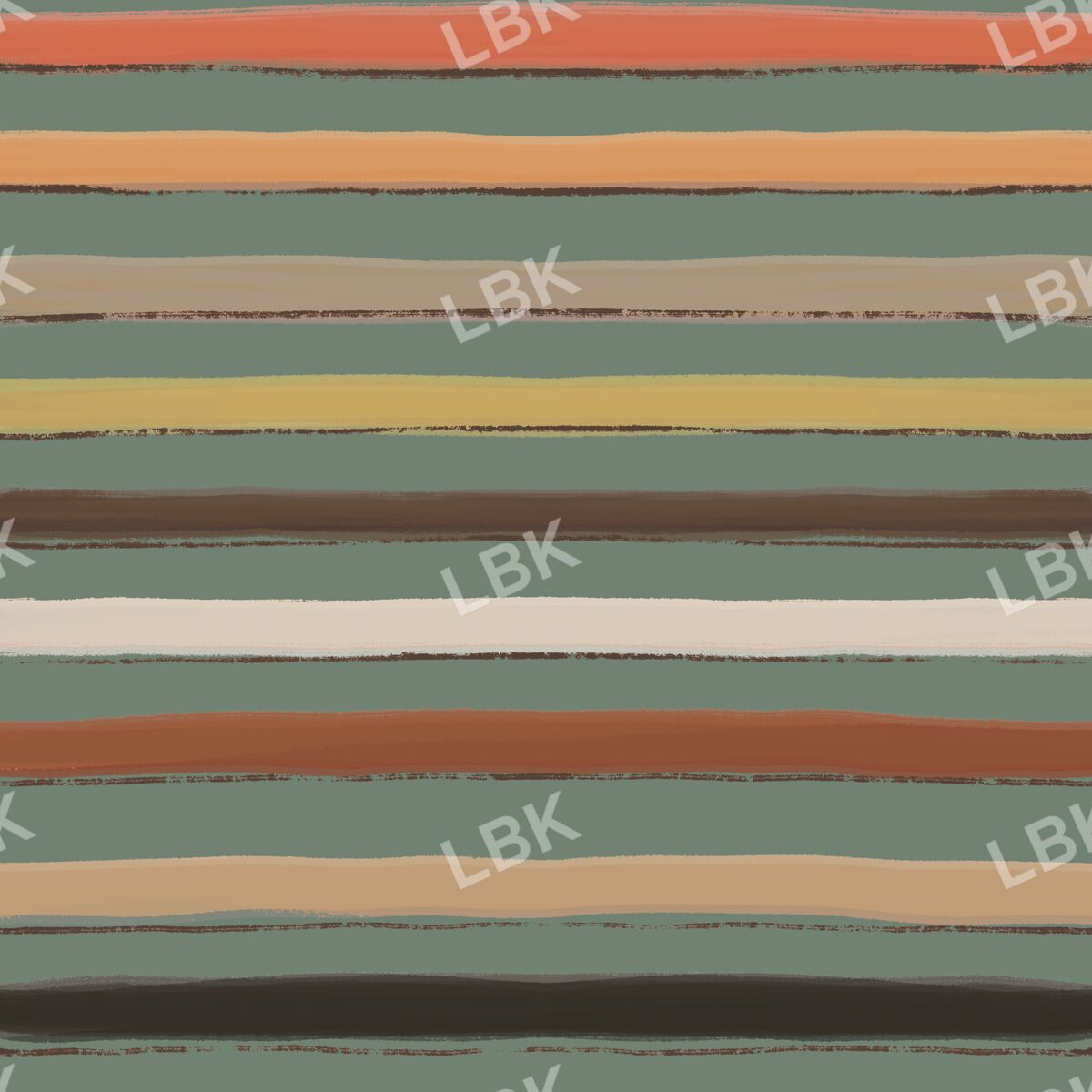 Fall woodland hues stripe - sage green