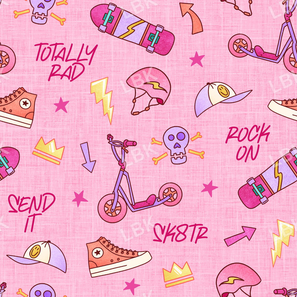 Skate Park Girl Gear Pink