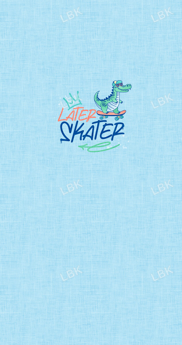 Skate Park Panel- Later Skater Blue