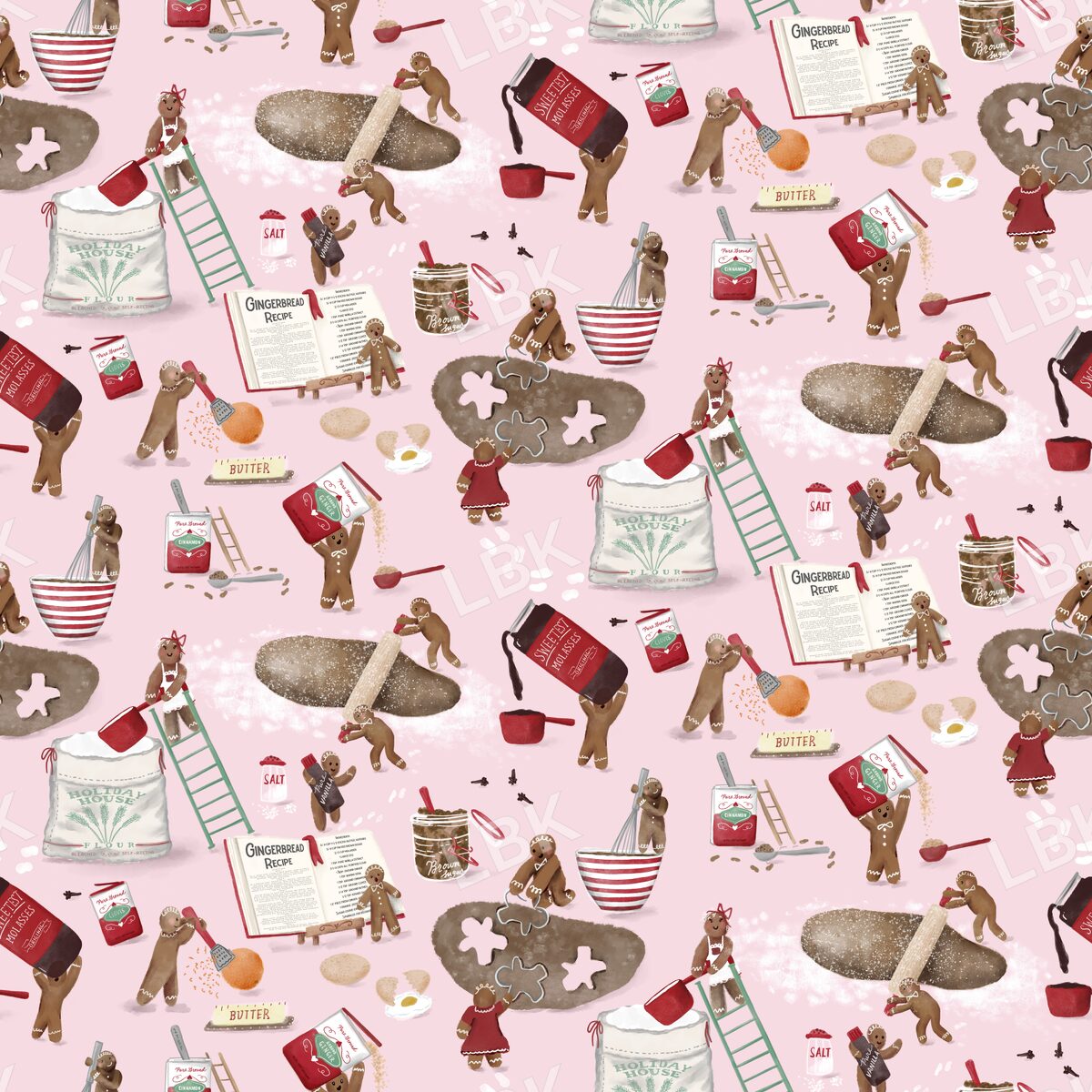 Gingerbread Bakers pink