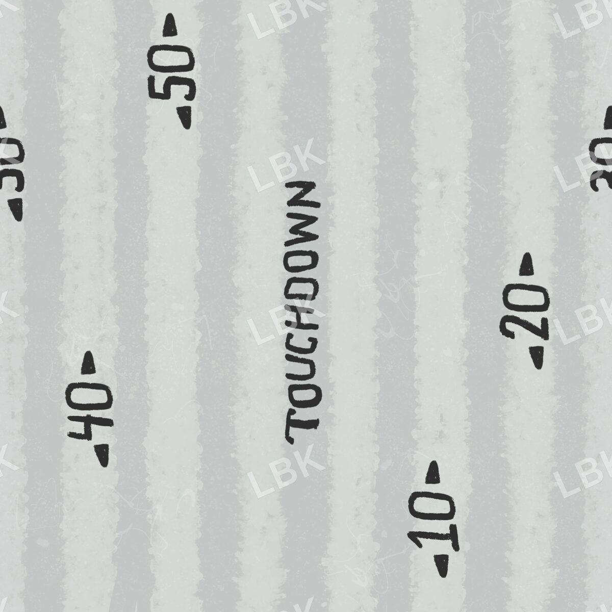 Light gray touchdown stripe