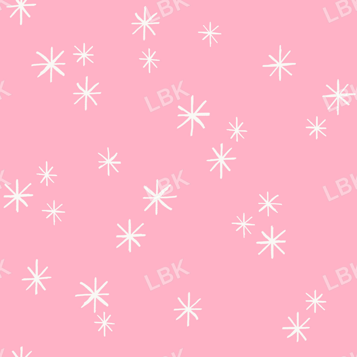 Snow Stars-Candy Pink