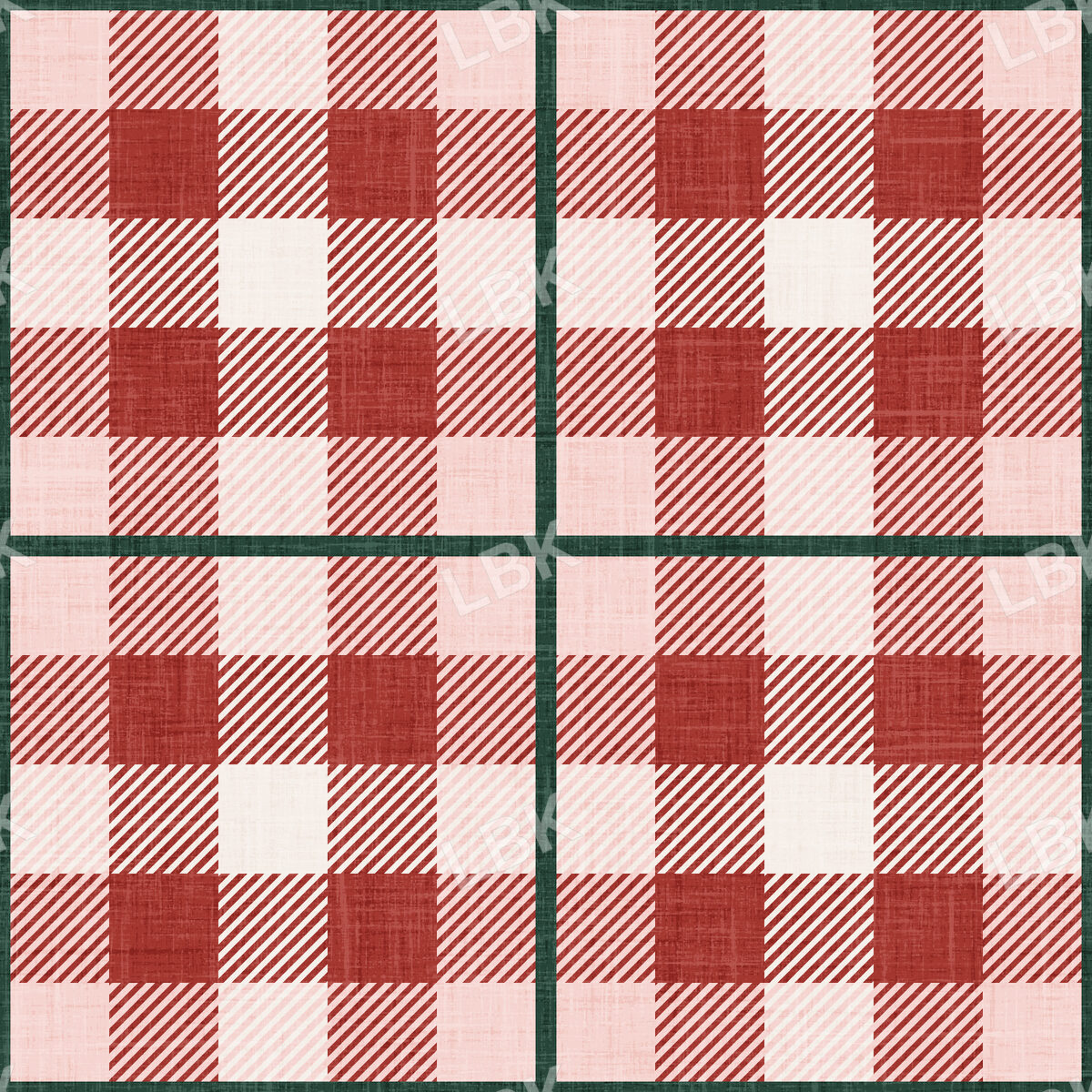 Christmas Faux Flannel Plaid Mrs Claus