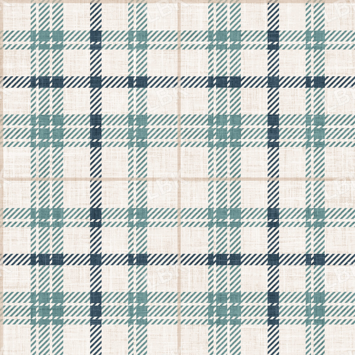 Christmas Faux Flannel Plaid Snowman