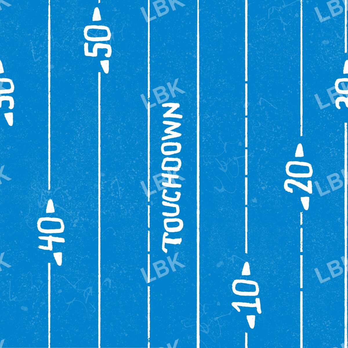 Los Angeles touchdown field stripes blue