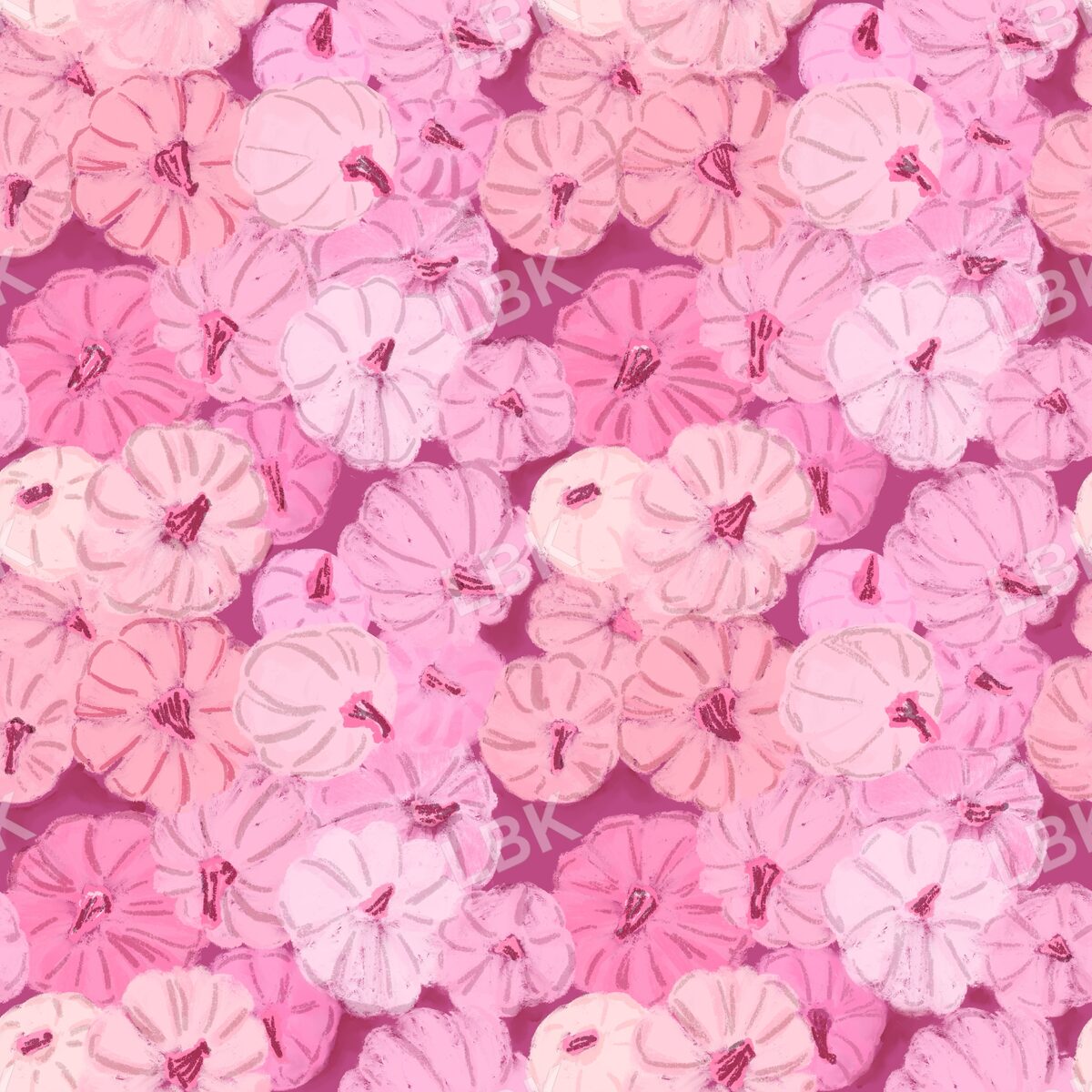 Pile of Pumpkins mulberry pink