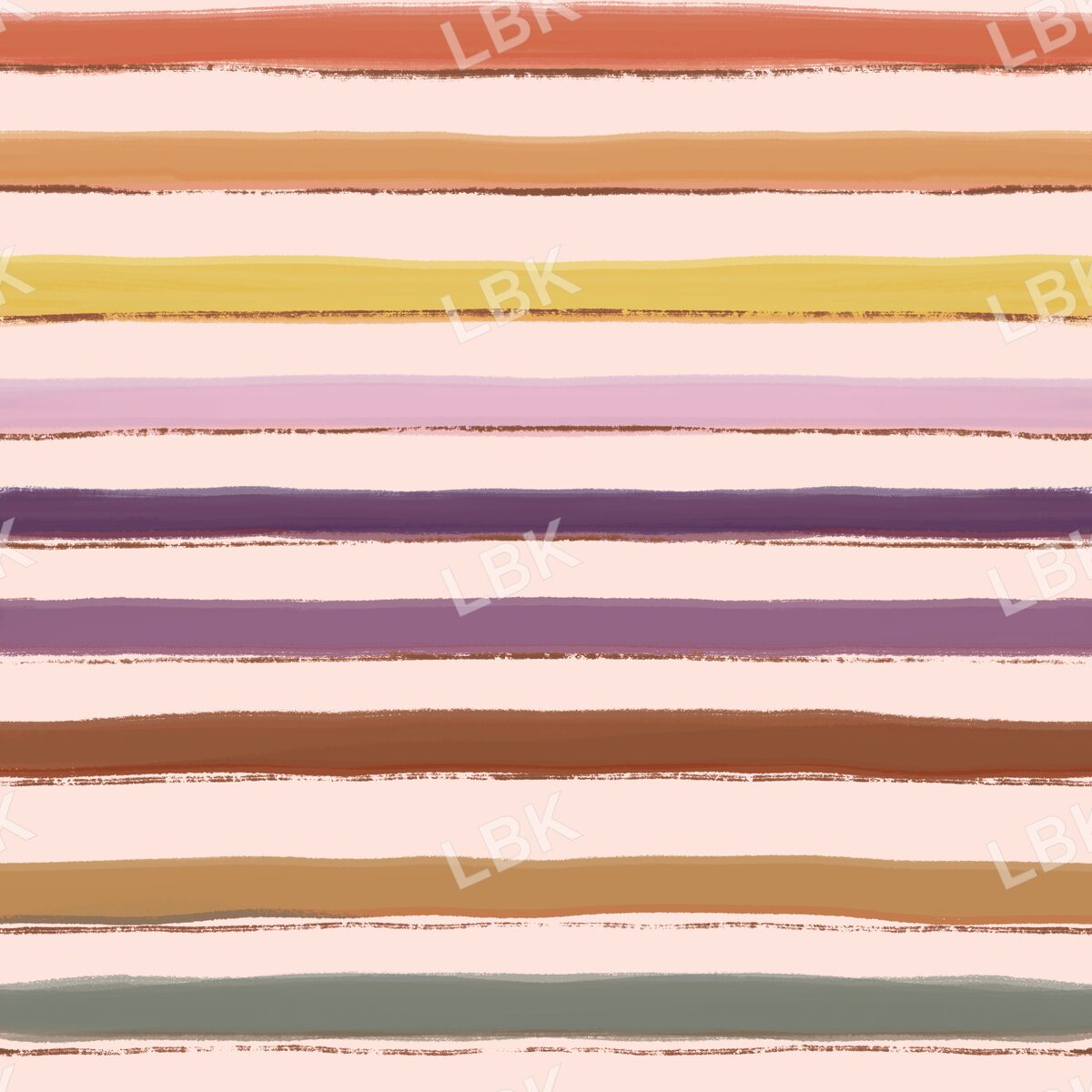 Hello Fall multicolored stripe - blush