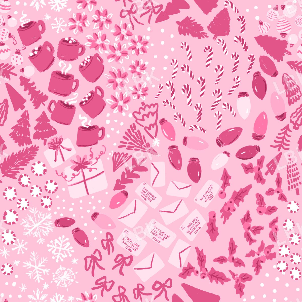 Christmas holiday pizazz pink