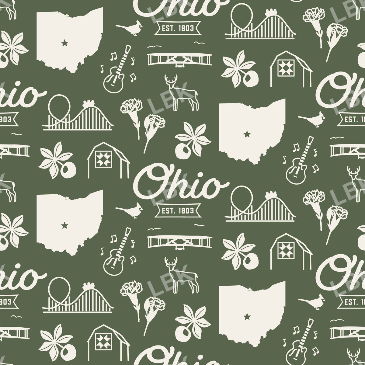 Ohio-Forest Green