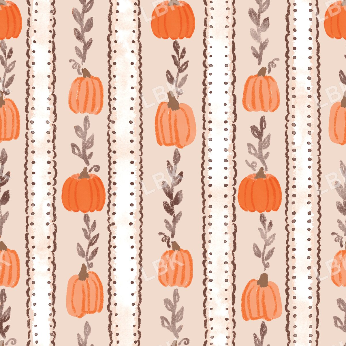 Pumpkin lane ribbon stripe - oat milk
