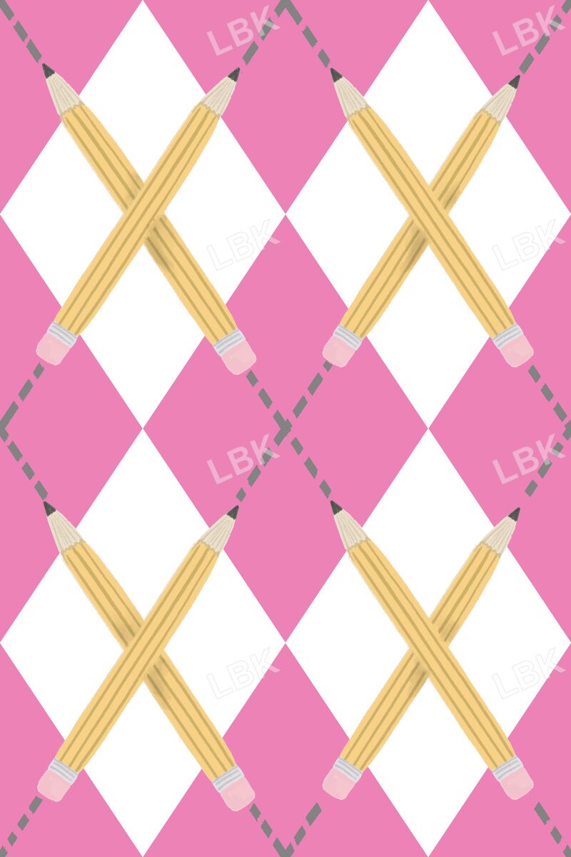 Preppy pencil argyle bold pink