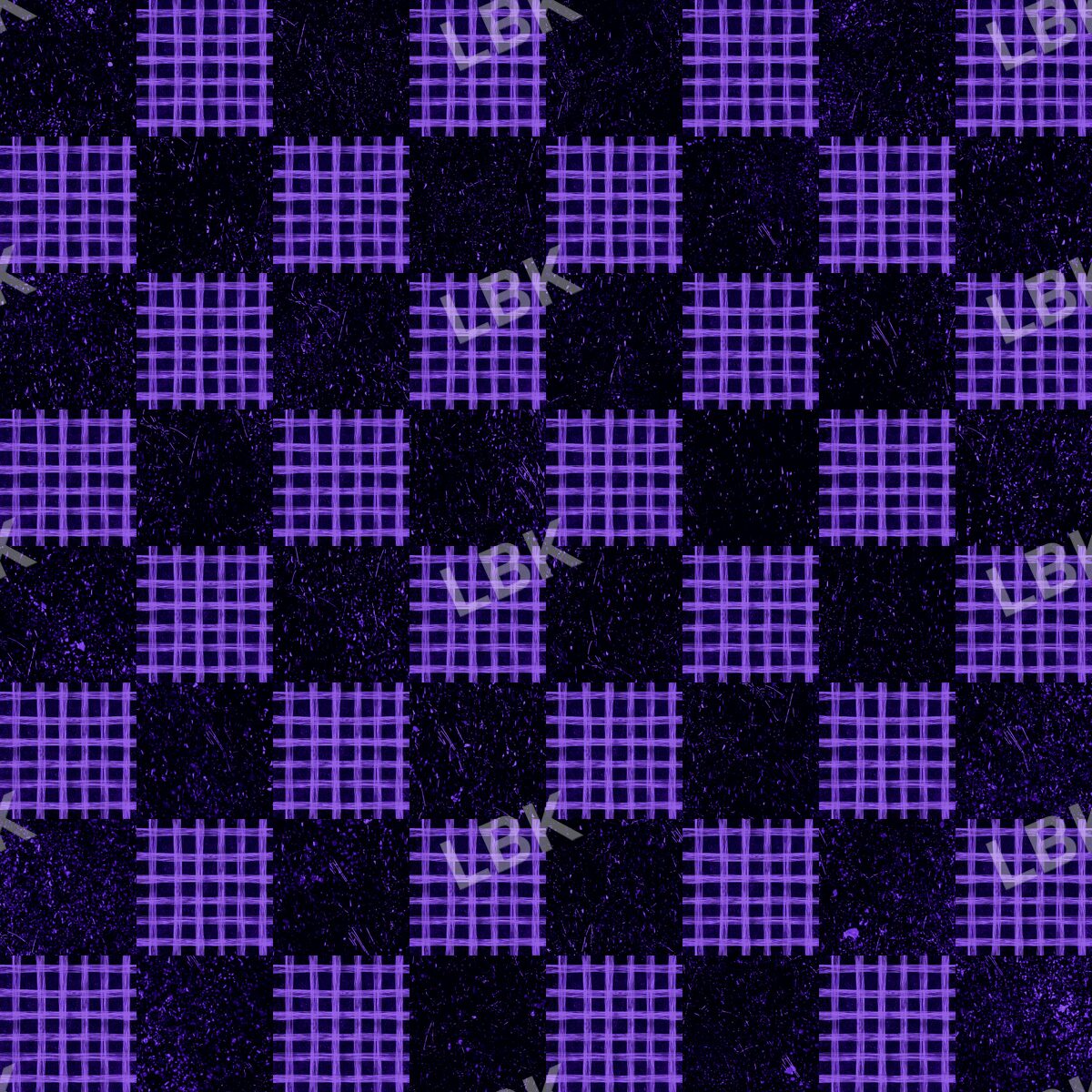 Spooky check purple