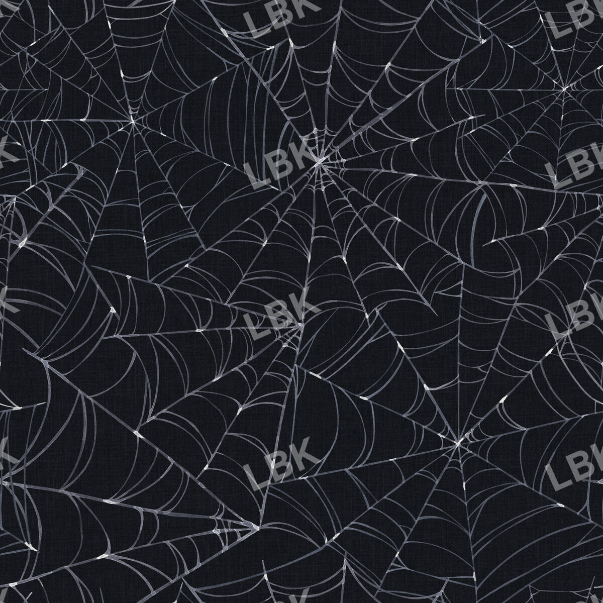 Midnight Cobwebs in Charcoal Black