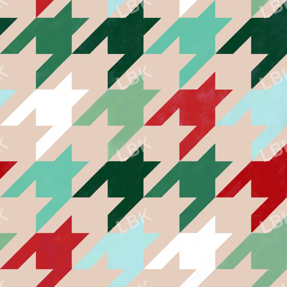 Houndstooth - tan