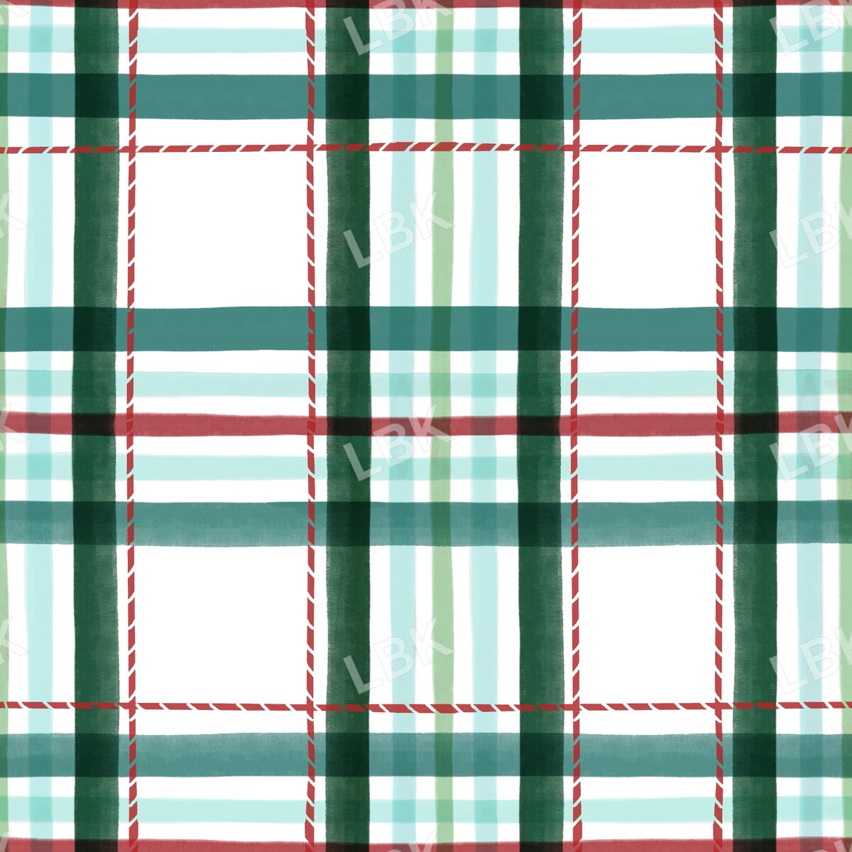 white deep teal plaid