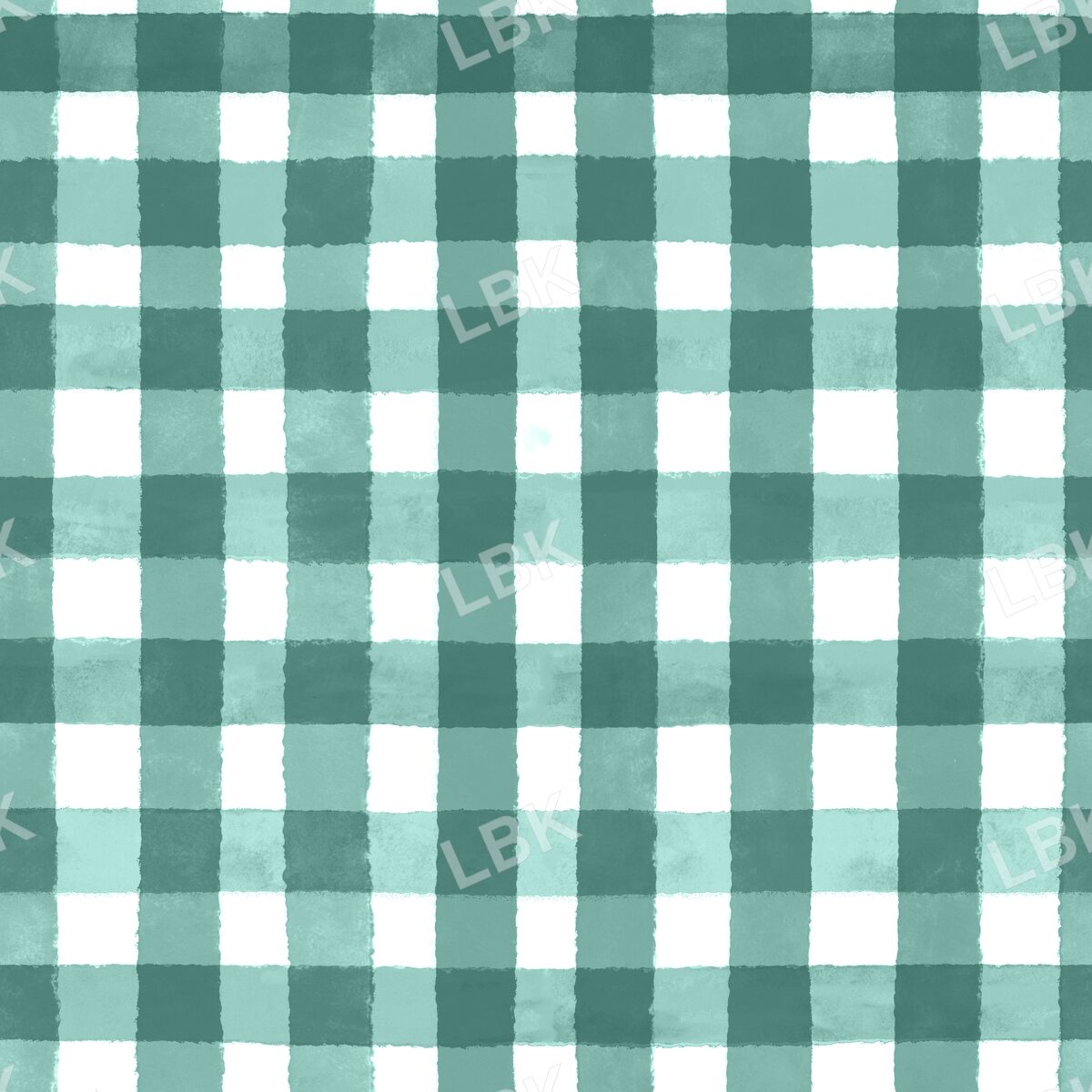 Gingham plaid seafoam green