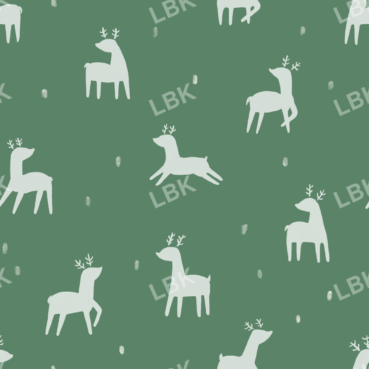 Prancing Deer-Pine Green