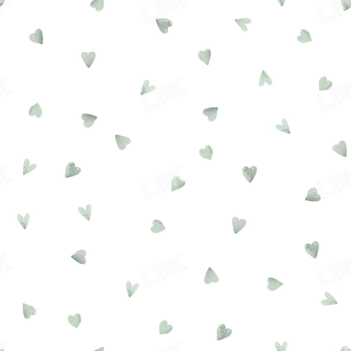 Ditsy Antique Blue Hearts