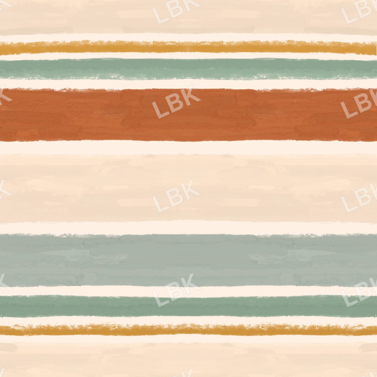 Rustic painted stripe cream sage