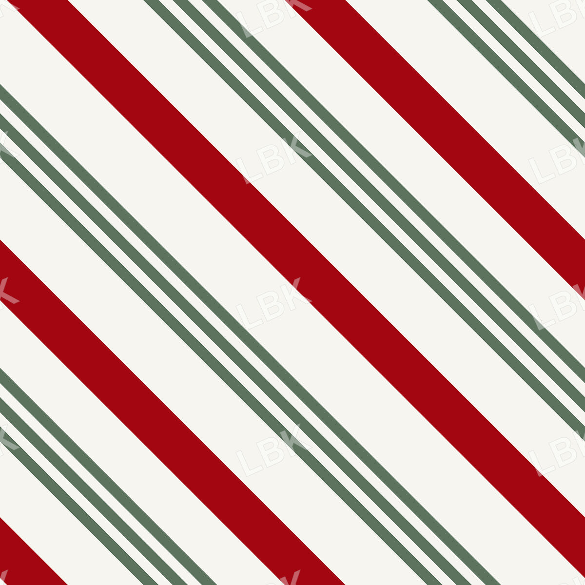Classic Christmas Candy Cane Stripe Multi