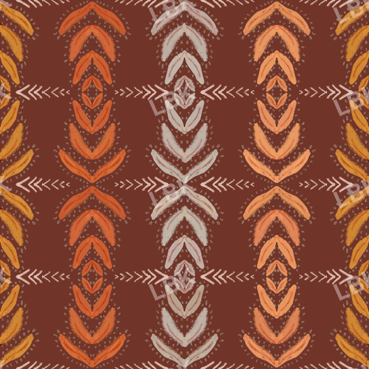 Thanksgiving tribe stripe mahogany