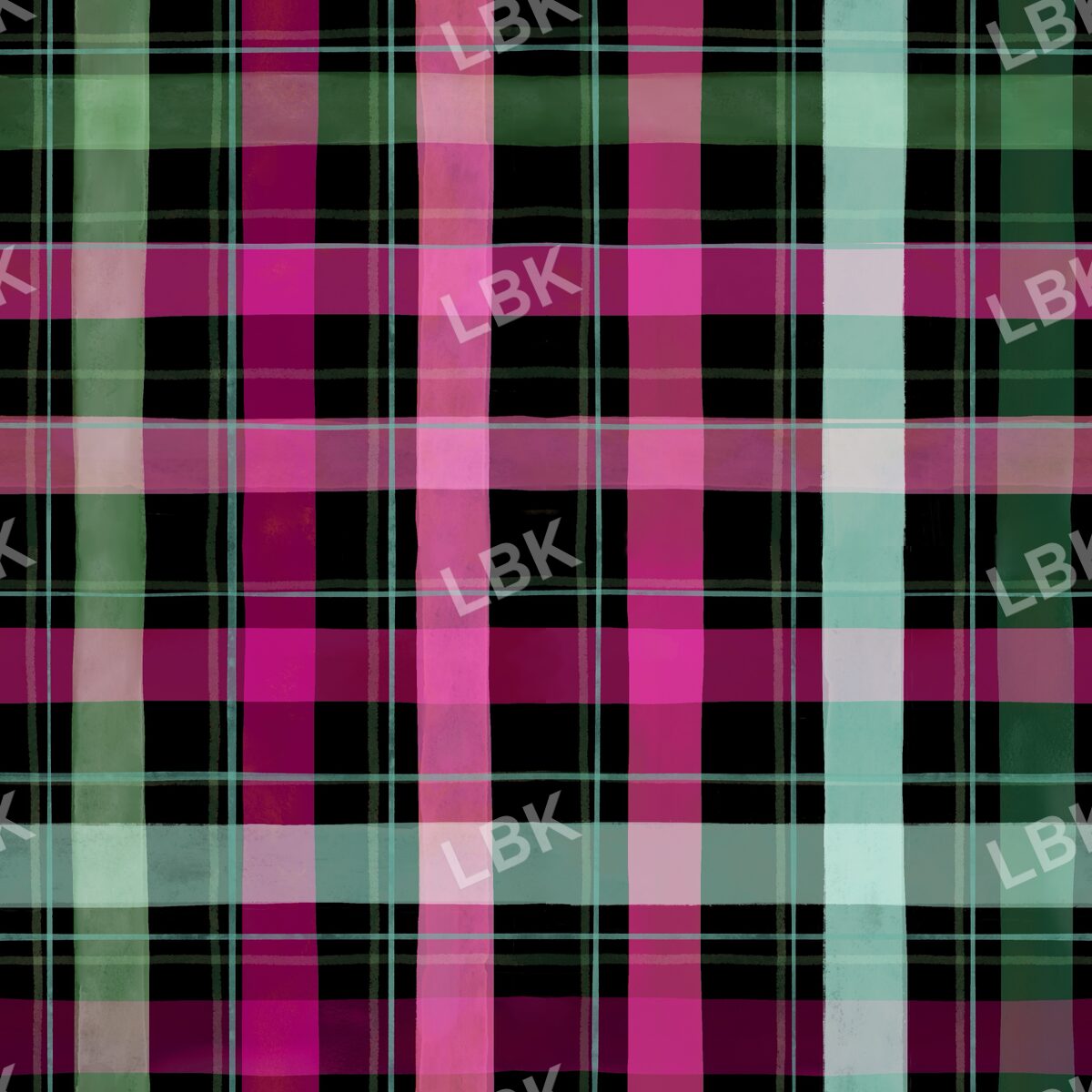 Joyous Holiday plaid berry w aqua