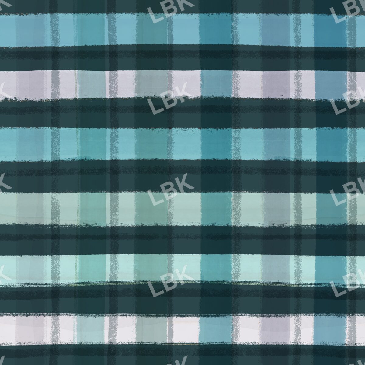 Teal blue autumn multi plaid