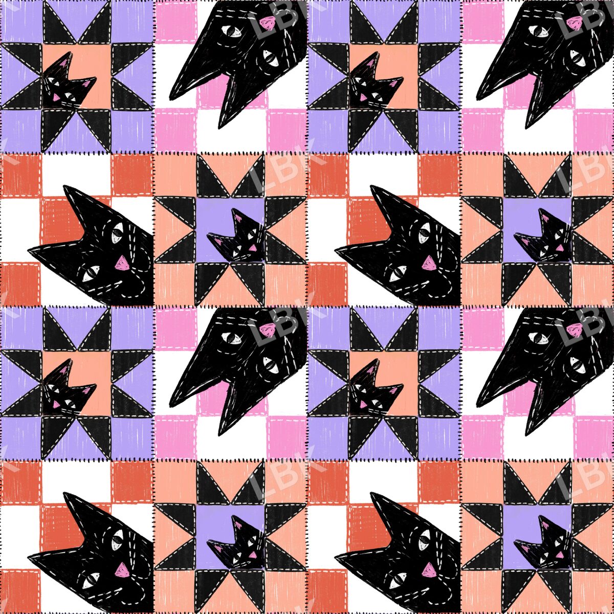 Black Cats Patchwork