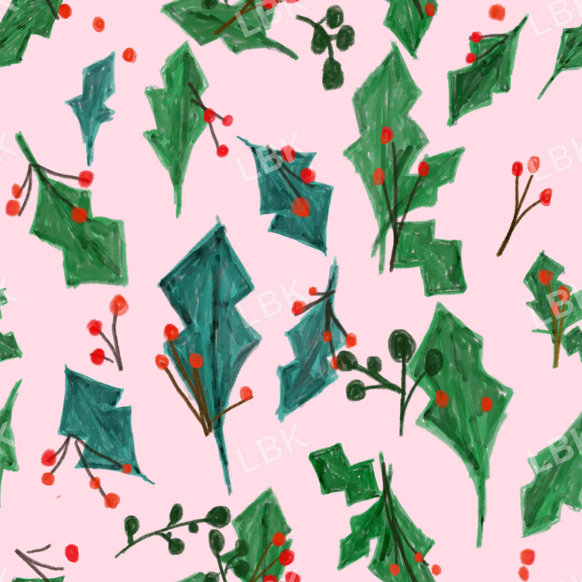 Christmas Berries - Pink