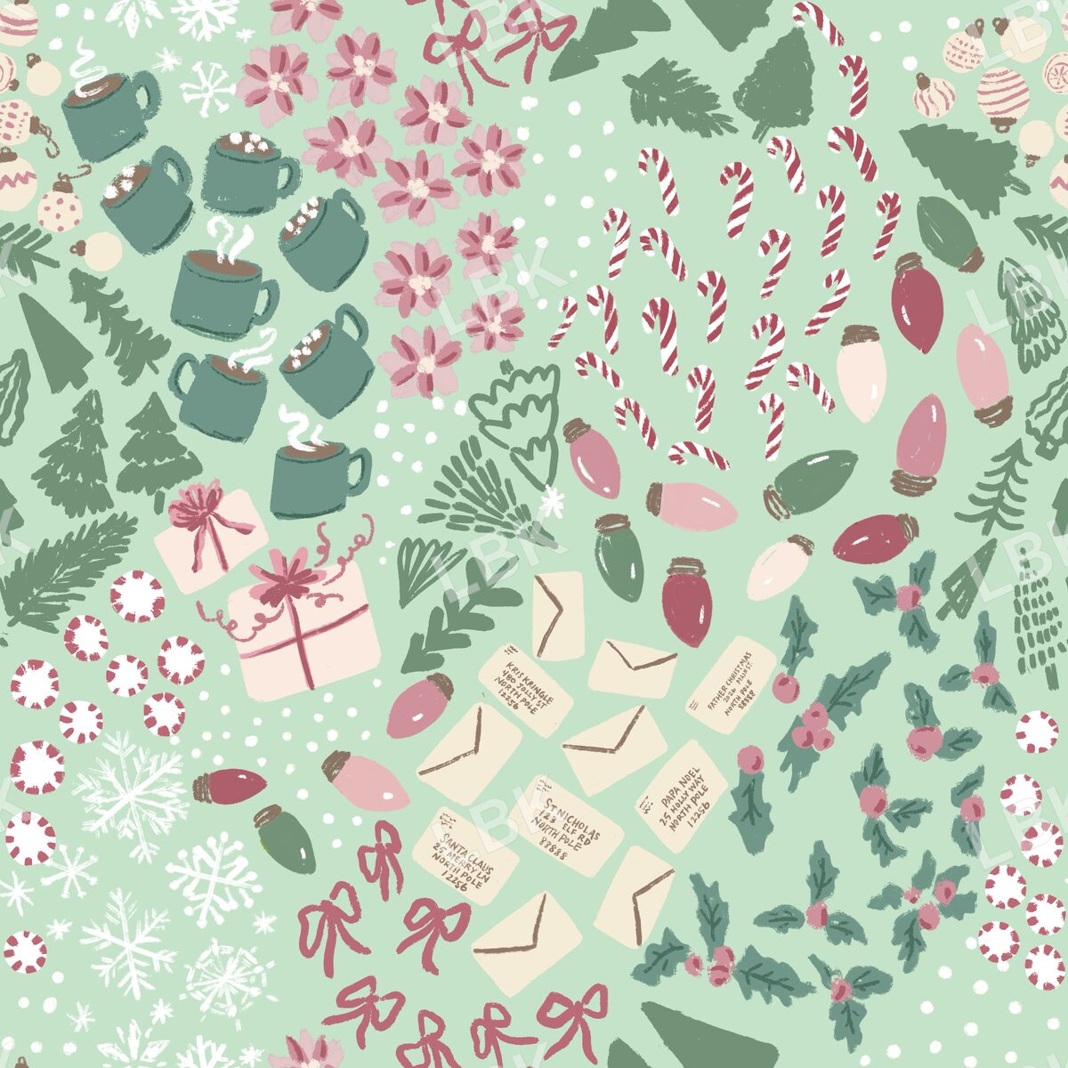Christmas holiday pizazz mint