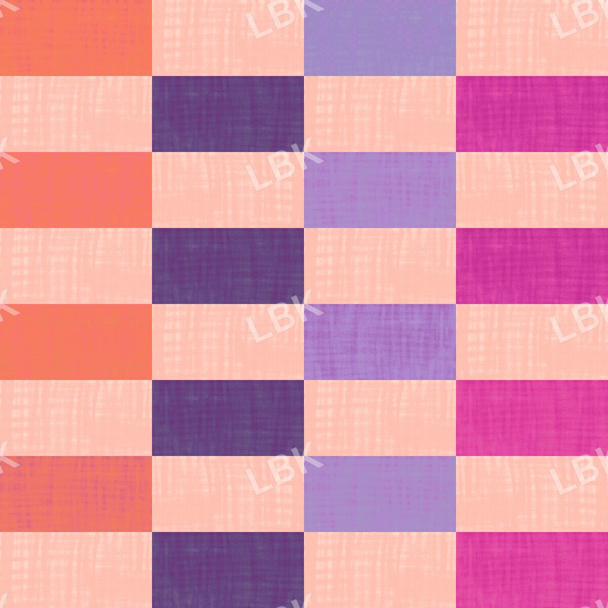 Multicolored rectangle checker orange multi texture
