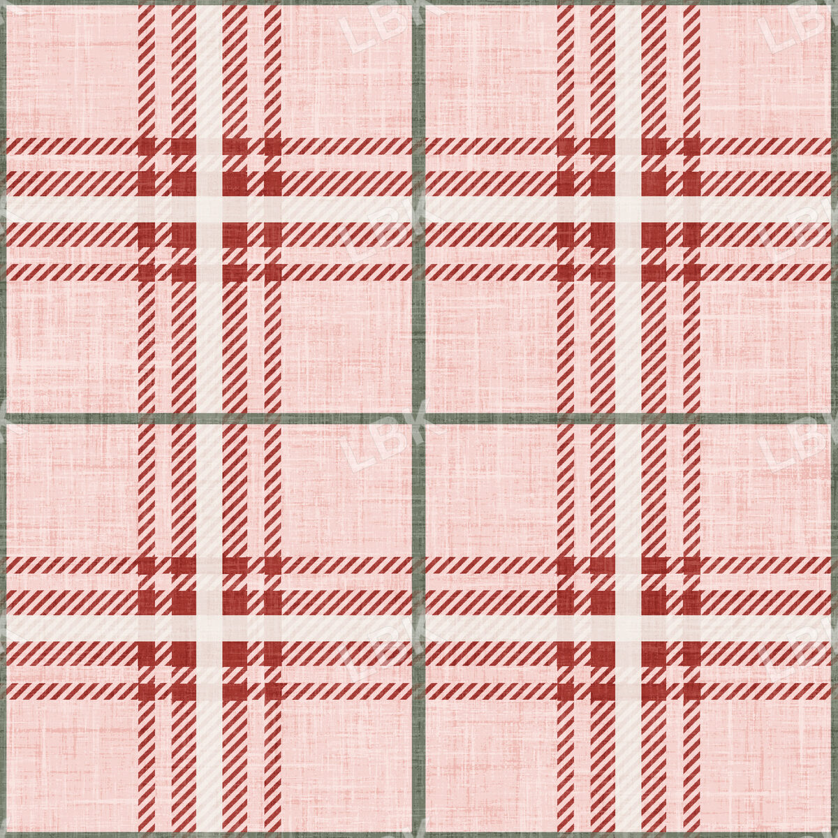 Christmas Faux Flannel Plaid Nutcracker