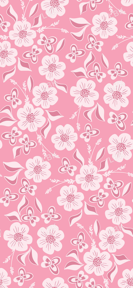 Hoppy Easter Tonal Floral Pink