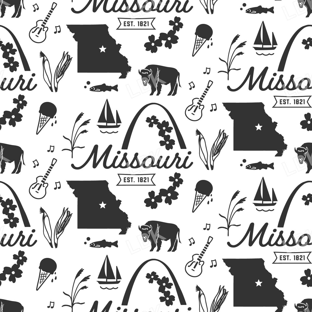 Missouri-black and white