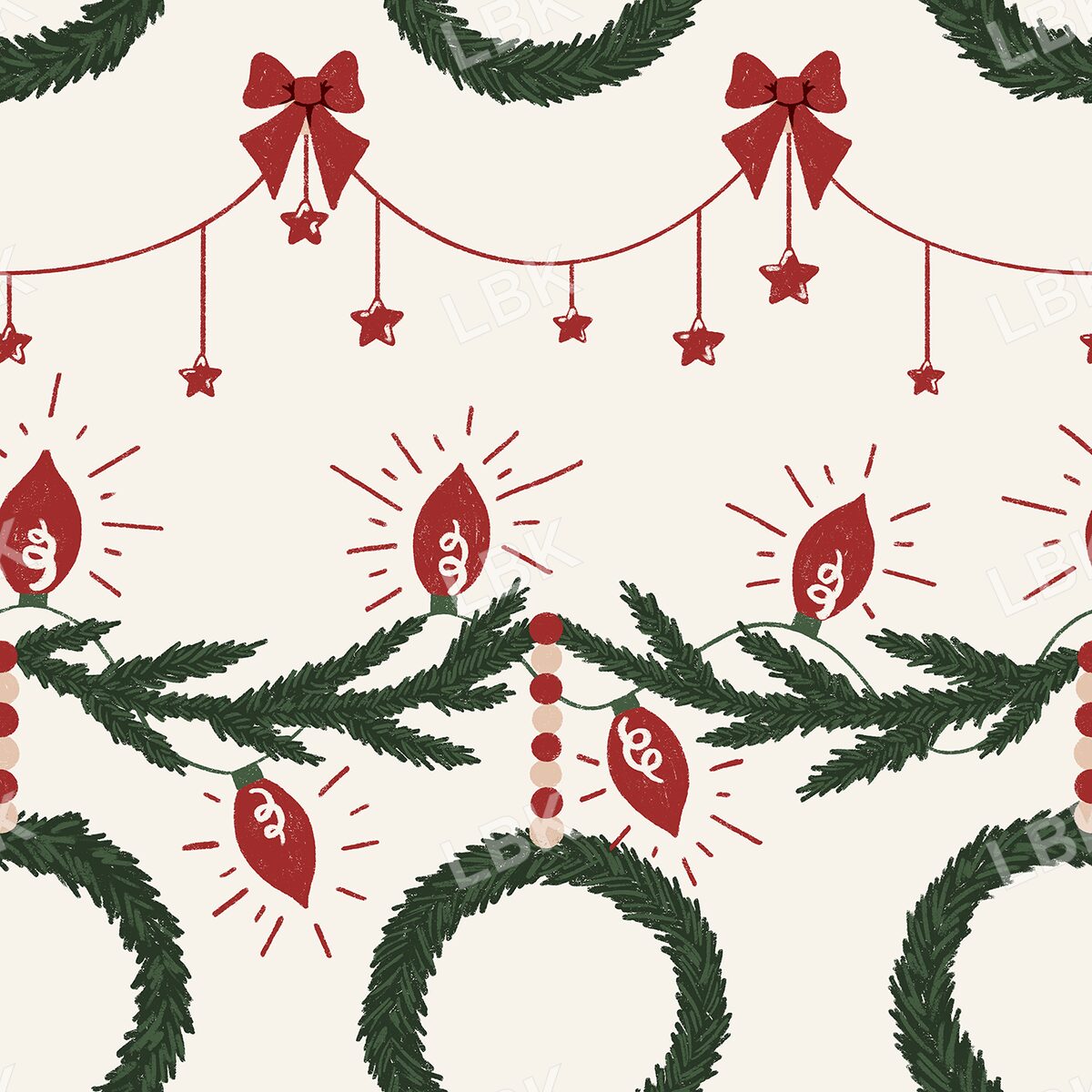 Classic Christmas Garland Wreaths