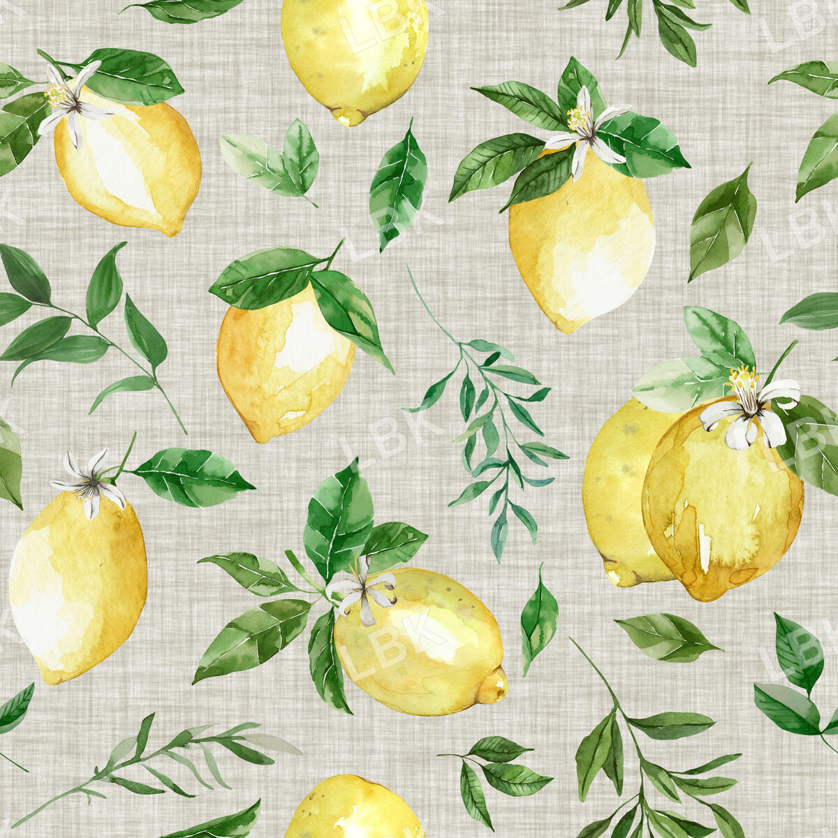 Fresh Lemons on Clay Linen