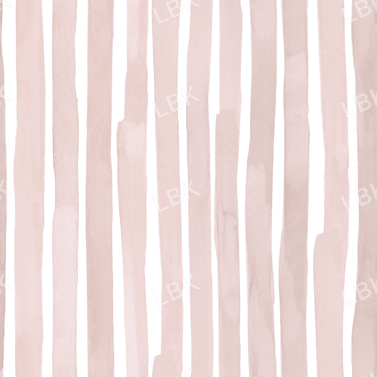Dusty Blush Watercolor Painted Stripes