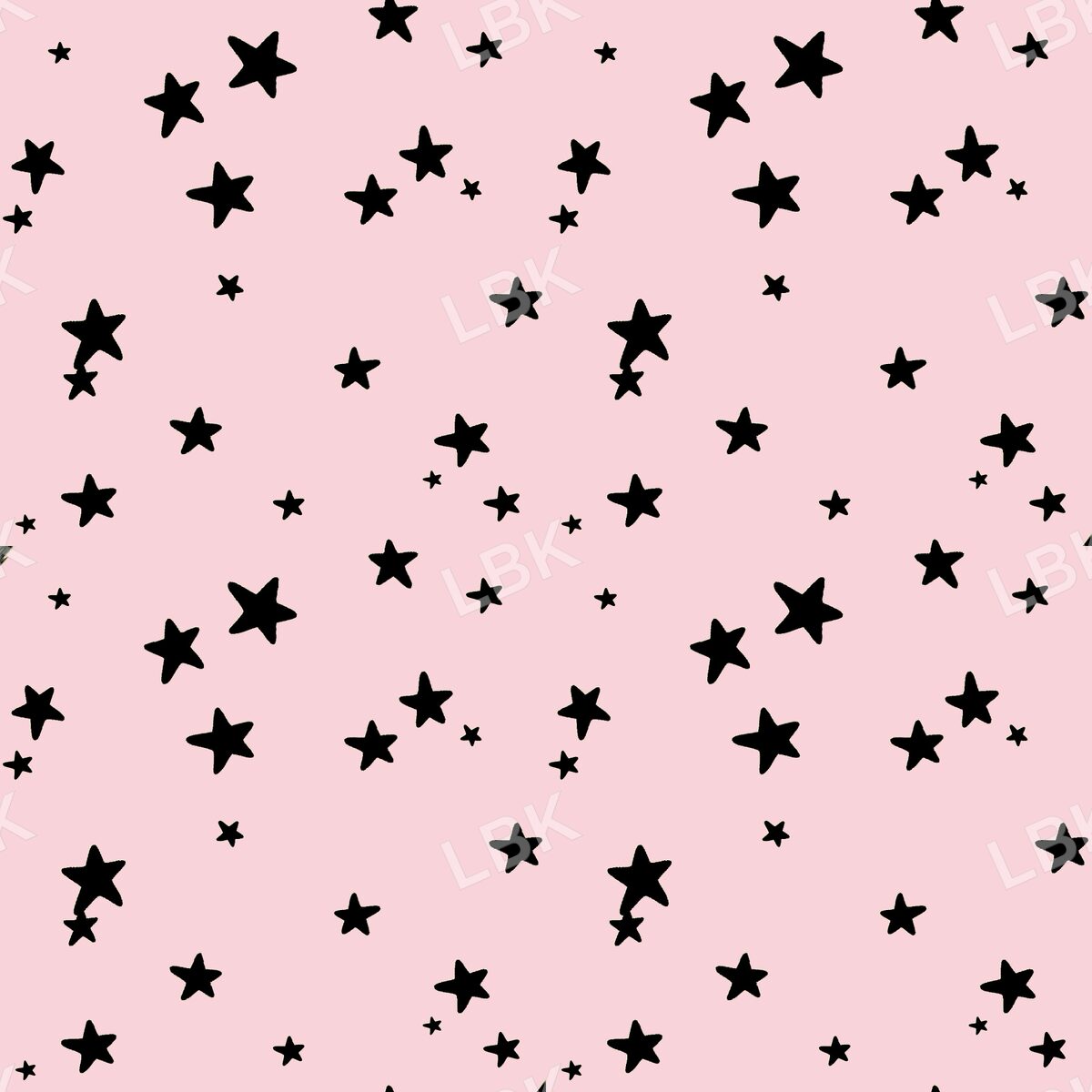 Scattered stars soft pink