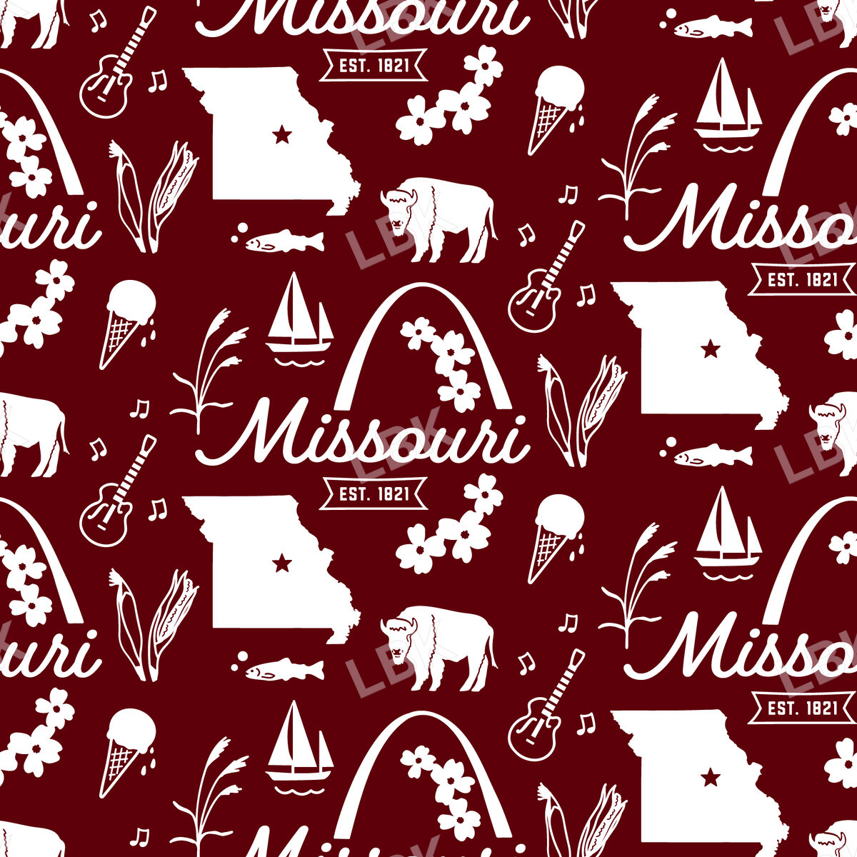 Missouri-maroon